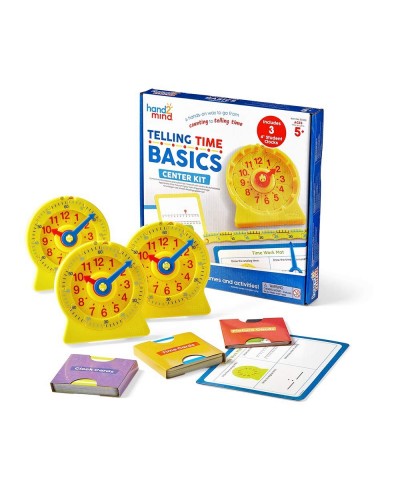 Telling Time Basics Center Kit NumberLine Learn to Tell Time Activity Set Telling Time Teaching Clock Activities Analog Class...