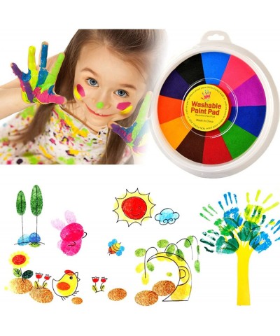 Funny Finger Painting Kit - With Painting Book & 6 Picture Stamp - Washable Children's Finger Supplies for Drawing - Easy Cle...