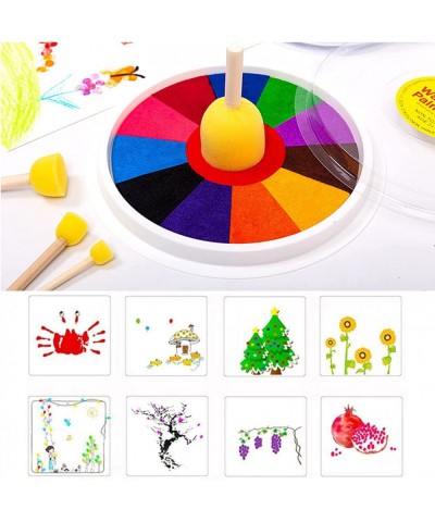 Funny Finger Painting Kit - With Painting Book & 6 Picture Stamp - Washable Children's Finger Supplies for Drawing - Easy Cle...