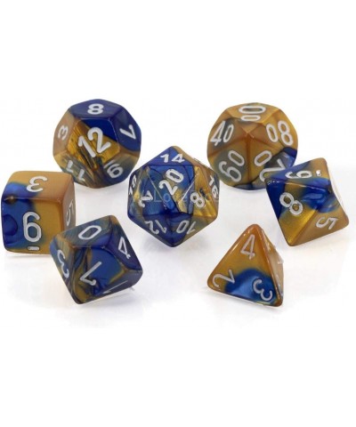 CHX26422 Dice-Gemini Blue-Gold/White Set $17.50 Game Accessories