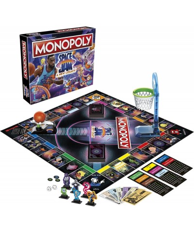 MONOPOLY: Space Jam A New Legacy Edition Family Board Game Strategy Game Kids Ages 8 and Up Lebron James Space Jam Game Shoot...