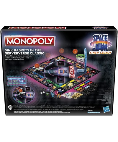 MONOPOLY: Space Jam A New Legacy Edition Family Board Game Strategy Game Kids Ages 8 and Up Lebron James Space Jam Game Shoot...