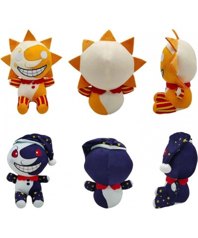 FNAF Sundrop Plush Figure Toy Sundrop and Moondrop FNAF Security Breach plushies Clown Figure Cartoon Plush for Boys Girls Fe...