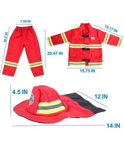 13 piece Fireman Costume for Kids Pretend Role Play Firefighter Dress-Up Toy Set for Boys and Girls $46.96 Kids' Costumes