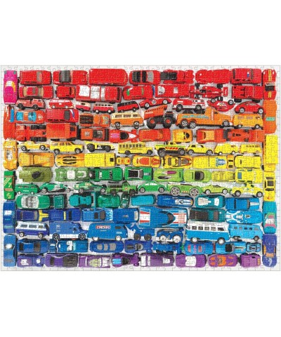 1000 Piece Rainbow Toy Cars Jigsaw Puzzle for Families and Adults Finished Puzzle is a Unique Rainbow Image Photo Art Puzzle ...