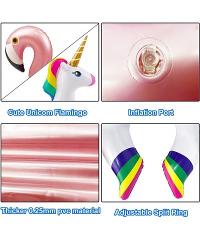 Unicorn&Flamingo Pool Float (2 Pack) Inflatable Swim Rings Beach Floaties for 3-8 Years Old Kids Toddlers Girls Boys Summer B...