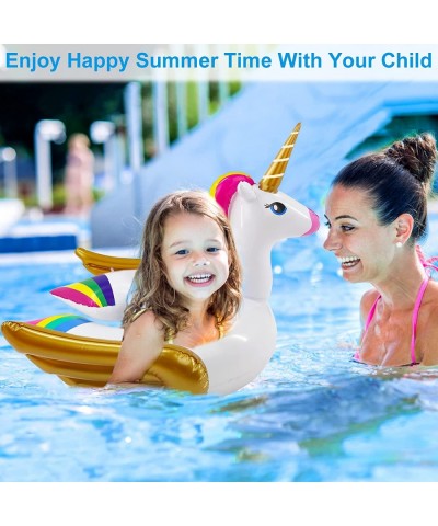 Unicorn&Flamingo Pool Float (2 Pack) Inflatable Swim Rings Beach Floaties for 3-8 Years Old Kids Toddlers Girls Boys Summer B...