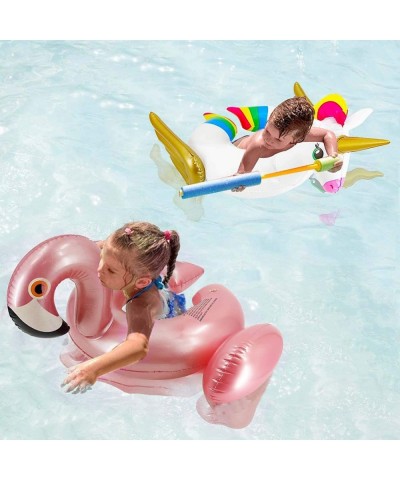 Unicorn&Flamingo Pool Float (2 Pack) Inflatable Swim Rings Beach Floaties for 3-8 Years Old Kids Toddlers Girls Boys Summer B...