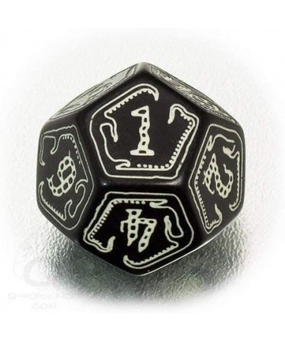 Call of Cthulhu Black & Glow-in-The-Dark RPG Ornamented Dice Set 7 Polyhedral Pieces Black & Glow-in-the Dark Standard (15mm ...