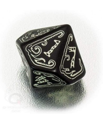 Call of Cthulhu Black & Glow-in-The-Dark RPG Ornamented Dice Set 7 Polyhedral Pieces Black & Glow-in-the Dark Standard (15mm ...