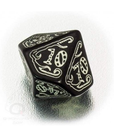 Call of Cthulhu Black & Glow-in-The-Dark RPG Ornamented Dice Set 7 Polyhedral Pieces Black & Glow-in-the Dark Standard (15mm ...