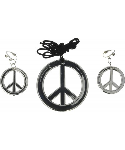 Peace Sign Necklace & Earrings Accessory $13.96 Kids' Dress-Up Accessories