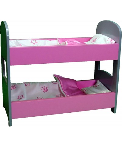 14 inch Doll Furniture| Doll Bunk Bed with Star Detail. $56.84 Doll Accessories