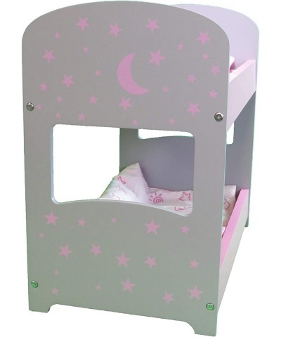 14 inch Doll Furniture| Doll Bunk Bed with Star Detail. $56.84 Doll Accessories