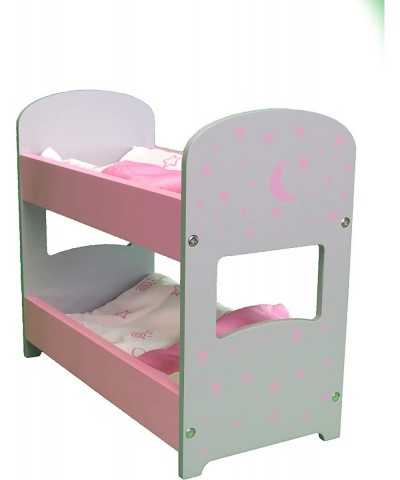 14 inch Doll Furniture| Doll Bunk Bed with Star Detail. $56.84 Doll Accessories