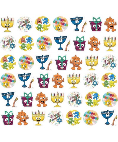 Hanukkah Sticker Roll Chanukkah Menorah with Candle Gift-Box Dreidel Happy Hanukkah Sticker Roll 150 Count (Single) $13.58 Ki...