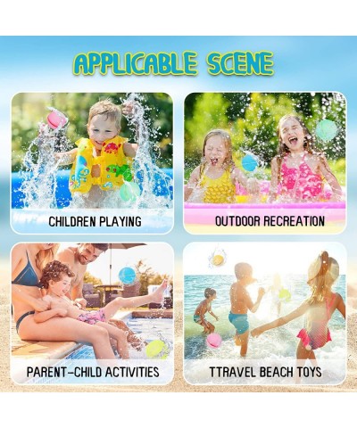 Reusable Water Balloons Quick Fill Self-Sealing Water Bomb for Kids Adults Refillable Water Balls for Pool Soft Silicone Wate...