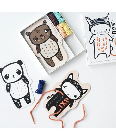 Baby Animals Lacing Cards for Toddlers Sewing Board Activity for Children Kids Travel Activity to Improve Motor Skills Color ...