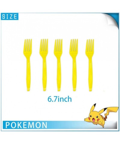 Yellow Cartoon birthday party supplies Cartoon party boy birthday party disposable dinner supplies set includes plates forks ...