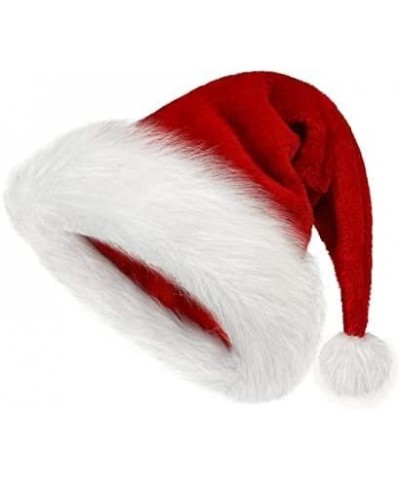 Christmas Hat Santa Claus Hats Thicken Xmas Holiday Hat Unisex Adults Women Men for Festive Party Supplies $18.38 Kids' Party...