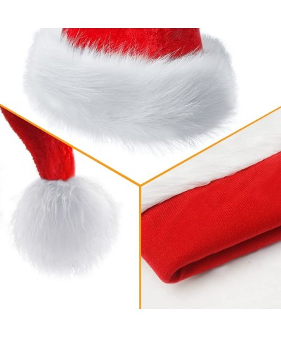 Christmas Hat Santa Claus Hats Thicken Xmas Holiday Hat Unisex Adults Women Men for Festive Party Supplies $18.38 Kids' Party...