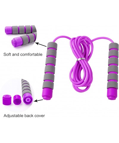 Adjustable Soft Skipping Rope Fitness Skipping Rope with Skin-Friendly Foam Handles for Kids Students for Outdoor Activity Pa...