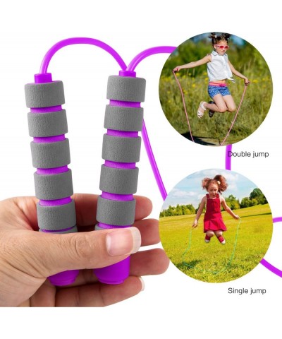 Adjustable Soft Skipping Rope Fitness Skipping Rope with Skin-Friendly Foam Handles for Kids Students for Outdoor Activity Pa...