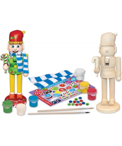 Holiday Craft Set - Nutcracker Elf Wood Paint Kit $29.94 Craft Kits