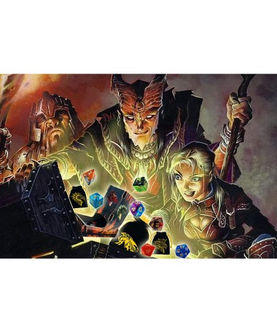 6 Sets DND Dice Polyhedral Dice Dungeons and Dragons Rolling Dice for RPG MTG Table Games Dice Bulk with Free Six Drawstring ...