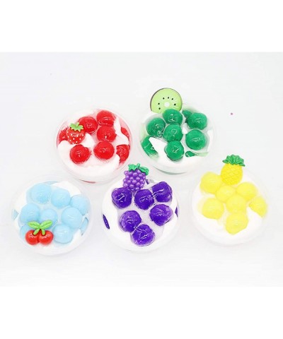 Fruit Ice Cream Slime Toy Colorful Fluffy Stretchy Floam Sluge Toy Comfortable Relieve Slime Clay Soft and Non Sticky DIY Sur...