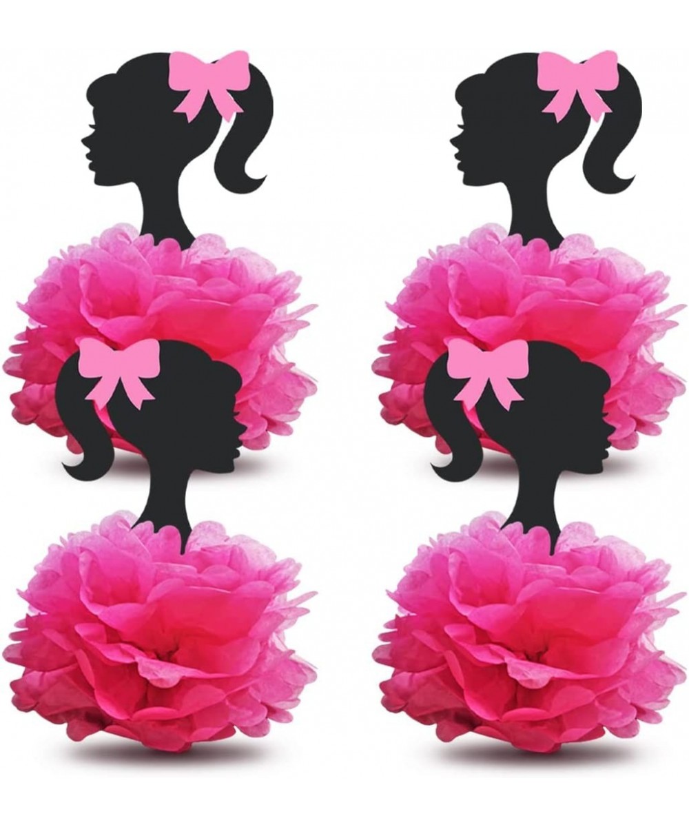 4 Party Centerpieces for Girl Theme Birthday Table Decorations Paper Flowers $16.62 Kids' Party Centerpieces