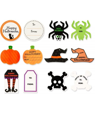 Halloween Party Favors Set 12 Pack Prefilled Goody Bags with Halloween Gift Tag Halloween Stationery Set Including Halloween ...