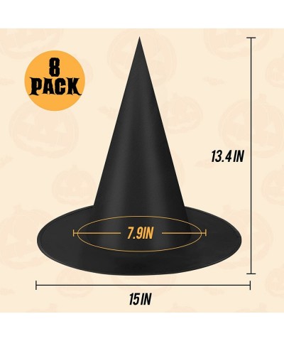 Witch Hat - 8 Pack Witch Hats Witch Hats Bulk Black Witch Hat Hanging Witch Hats Floating Witch Hats Halloween Costumes Hallo...