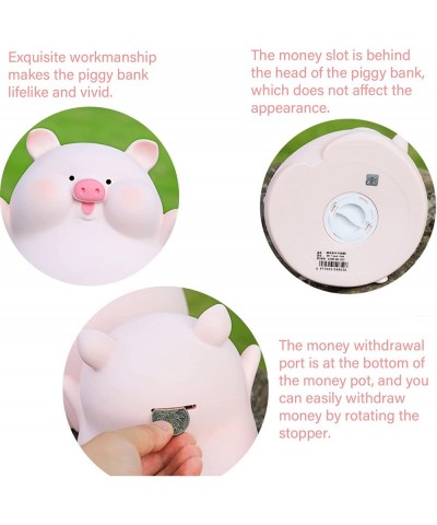 Piggy Bank Unbreakable Plastic Money Bank Coin Bank for Girls and Boys Cute Pig Piggy Banks Practical Gifts for Birthday Chri...