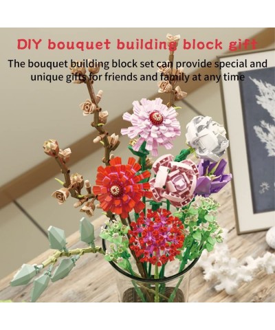 DIY Flower Bouquet Building Kit A Unique Flower Bouquet Stacking Blocks Gifts and Creative Project for Adults and Teens New 2...