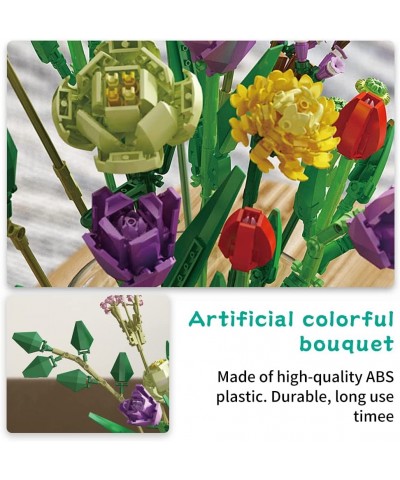 DIY Flower Bouquet Building Kit A Unique Flower Bouquet Stacking Blocks Gifts and Creative Project for Adults and Teens New 2...