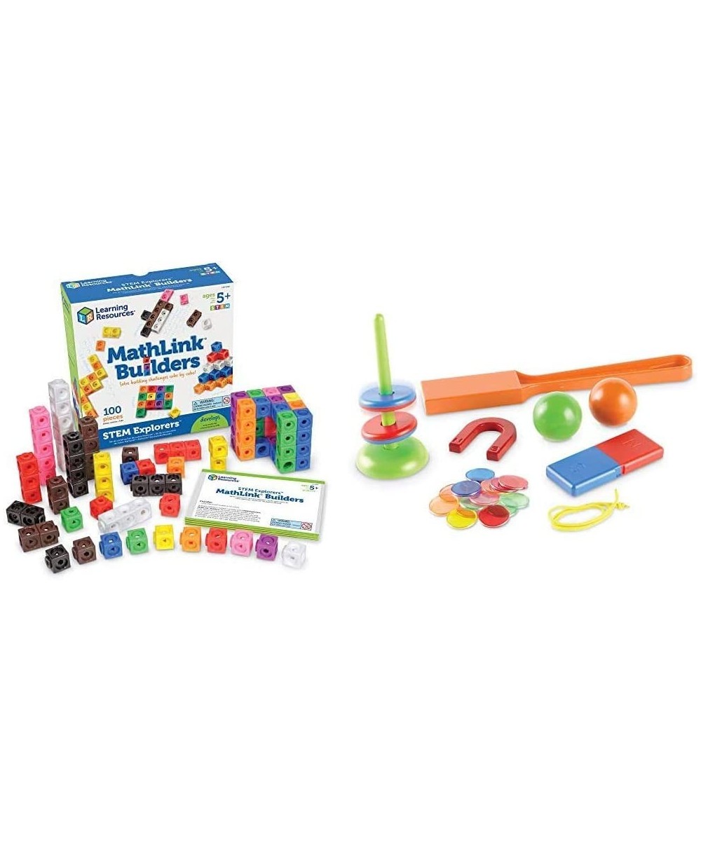 STEM Explorers Math Cubes Early Math Skills Mathlink Builders 100 Pieces Ages 5+ & STEM Explorers Homeschool Magnet Movers 39...