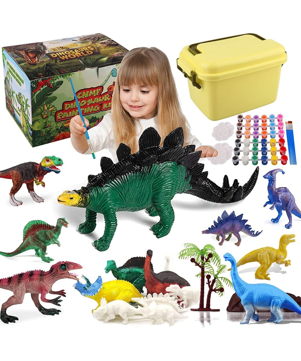 60Pcs Dinosaur Painting Kits for Kids DIY Arts Crafts and Supplies Set Painting Kit Kids Educational Set Toys 4 5 6 7 8 Years...