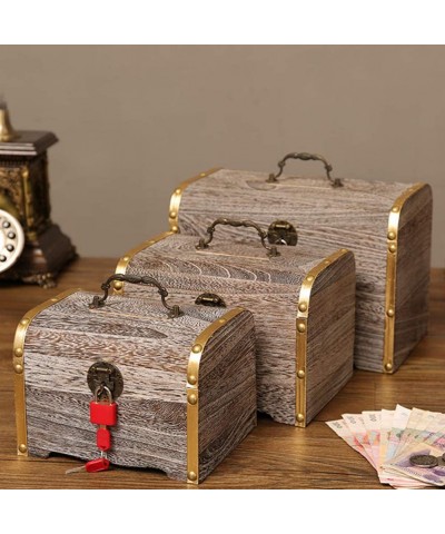 Cute Wooden Money Coin Box Storage Saving Pot Jar Piggy Bank Holiday Kids Gift Safe Coin Bank Sturdy Money Saving Jar Make Sa...