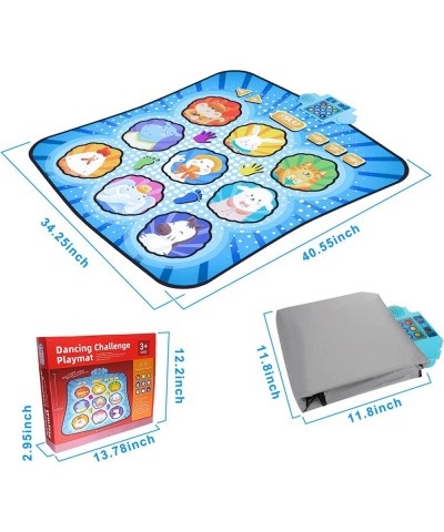 Dance Mat Built-in Musical Light-up Play Dance Mats Dancing Floor Pad Game Toy with 9 Game Modes Christmas Birthday Gifts for...