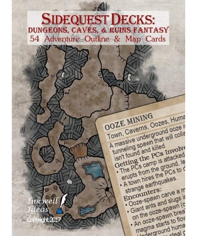 Sidequest Decks: Dungeons Caves & Ruins Fantasy $26.48 Board Games