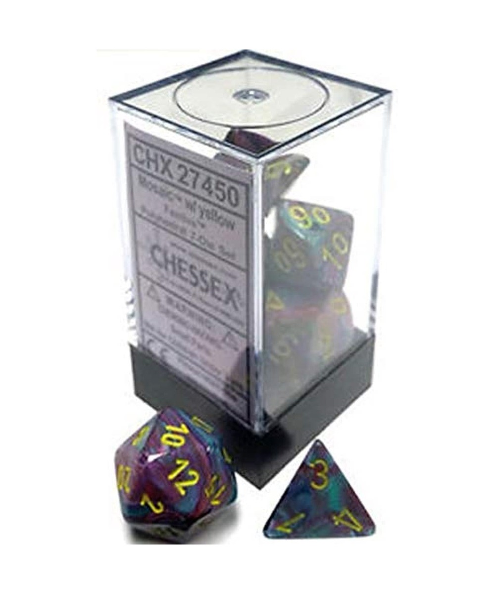 CHX27450 Dice-Festive Set Mosaic/Yellow $19.21 Game Accessories