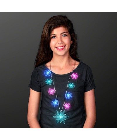 Frozen Snowflake Light Up LED Necklace $26.33 Kids' Dress-Up Accessories