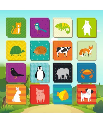 Memory Game - 16 Pairs Animal Memory Games for Kids 3 and Up Memory Matching Game for Toddlers Education Non Toxic Memory Car...