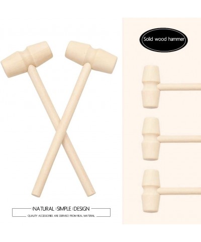 Mini Wooden Hammer 24 Pack Mallet Pounding Toy Cute Beating Gavel Toys for Children’s Day $17.24 Early Development & Activity...