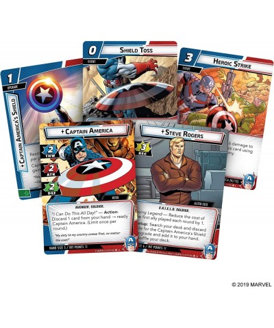 Marvel Champions The Card Game Captain America HERO PACK Strategy Card Game for Adults and Teens Ages 14+ 1-4 Players Average...