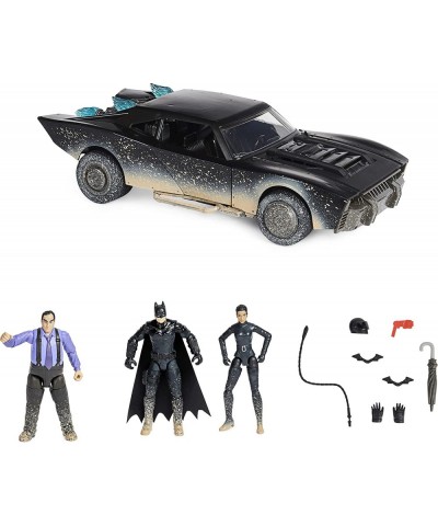 DC Comics Ultimate Batman Set w/ Exclusive 4” Batman Selina Kyle The Penguin Action Figures Batmobile Batman Movie Kids Toys ...