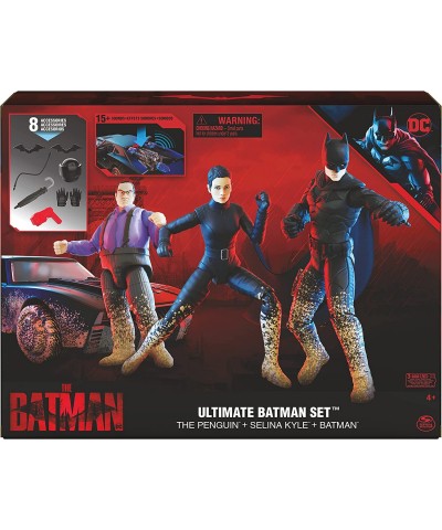 DC Comics Ultimate Batman Set w/ Exclusive 4” Batman Selina Kyle The Penguin Action Figures Batmobile Batman Movie Kids Toys ...