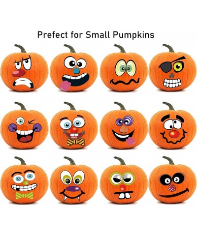 36 Packs Halloween Pumpkin Decorating Stickers 18 Sheet Pumpkin Face Stickers in 12 Designs for Halloween Party Supplies Tric...