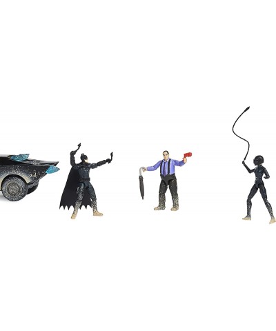 DC Comics Ultimate Batman Set w/ Exclusive 4” Batman Selina Kyle The Penguin Action Figures Batmobile Batman Movie Kids Toys ...